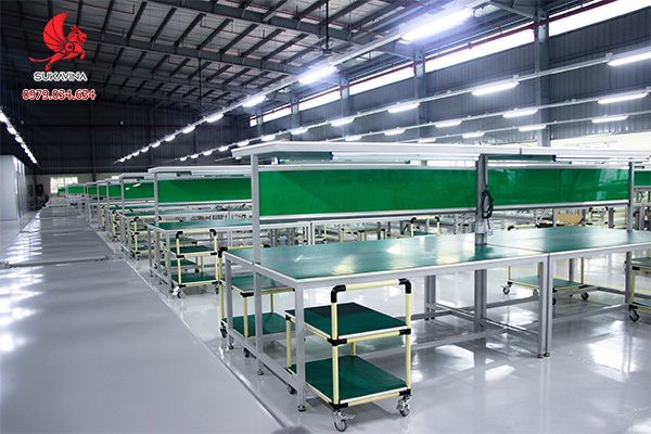 Cách bố trí nơi làm và chỗ làm cho công nhân đảm bảo công thái học 